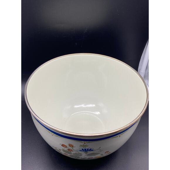 Kobe kitchen VTG Kobe Kitchen Enamel Ware Bowl Floral Made in Japan 1970s - Picture 4 of 8